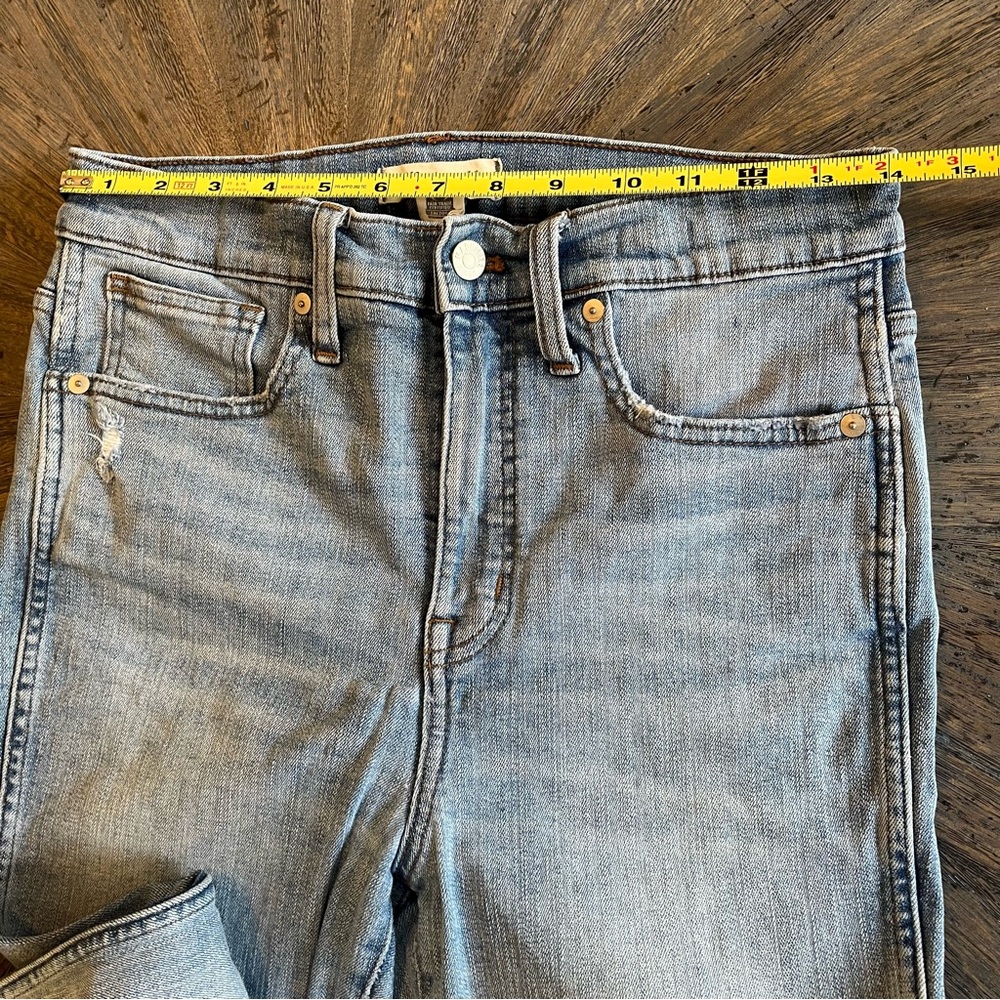Madewell High-Rise Skinny Crop Jeans - Size 28 - Picture 6 of 14
